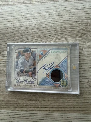 2018 Topps Gypsy Queen Clint Frazier remendo de novato autografado no cartão /50 Yankees - Imagem 1 de 4