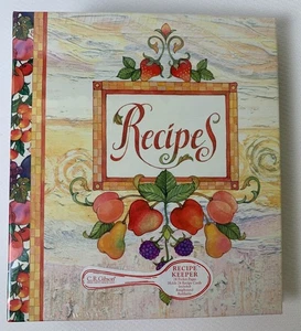 C.R. Gibson Fresh Fruit Recipe Keeper Binder 7"x6" Recipe Cards Refillable NEW - Picture 1 of 11