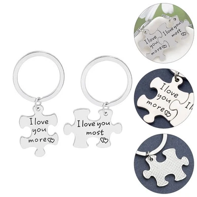 Chaînes clés pratiques State distinctif Couple Couple Couple Cadeaux (Argent) - Image 1 of 4