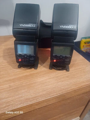Two Yongnuo YN568 EX II speedlites for Canon ETTL High Speed Sync REDUCED! - Image 1 of 4