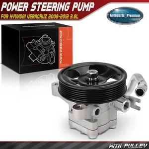 Power Steering Pump w/ Pulley for Hyundai Veracruz V6 3.8L 2008-2012 571003J010 - Picture 1 of 10
