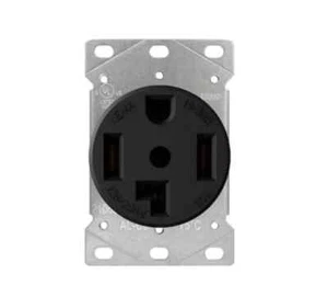 Utilitech Flushmount Dryer Outlet 0409854, 3-Pole, 4-Wire Grounding 30A/125/250V - Picture 1 of 7