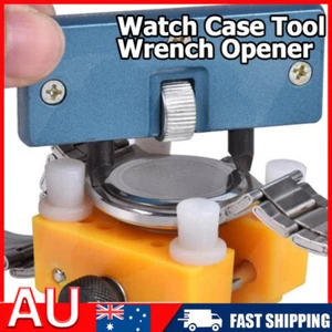 Adjustable Rectangle Watch Back Case Cover Opener Remover Wrench Repair Kit To и - Picture 1 of 12