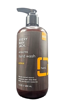 Every Man Jack Hydrating Hand Wash Citrus Cruelty Free Natural 12oz New - Image 1 of 4