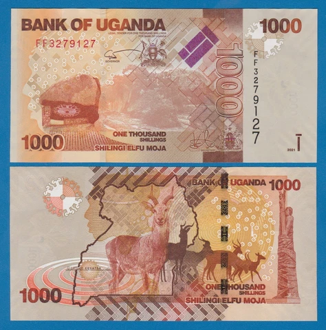 Uganda 1000 Shillings P NEW 2021 (2022) UNC ( P 49 New ) Cover
