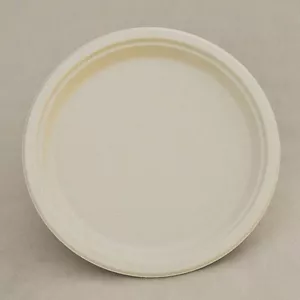 10" Round Plate Bamboo Pulp 500 pcs - Picture 1 of 1