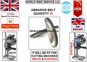 EASTMAN 627&629 LONG X.F ABRASSIVE BELT 20 INDUSTRIAL CUTTING MACHINE PART - Picture 1 of 3