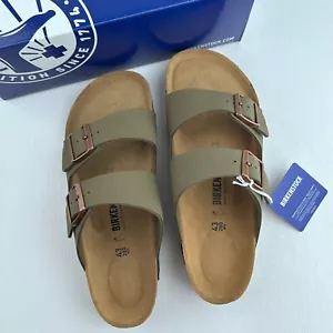 Birkenstock Arizona Birko-Flor Stone-Leather Casual Unisex's Sandals-US 6-14 - Picture 1 of 7