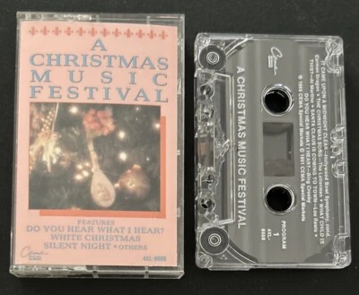 Christmas Music Festival 4XL6688 Al Martino Lou Rawls Dean Martin Cassette Tape - Image 1 of 4