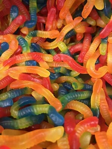 Sugar Free Gummy Worms Zero Sugar 2 lbs Bulk Diabetic Snack Candy 2 Pounds - Picture 1 of 1