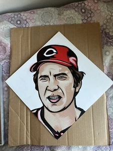 Blake Jamieson Original Portrait Art. 1951 Style. Johnny Bench. Project 2020 - Picture 1 of 2