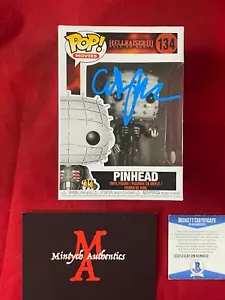Clive Barker autographed signed Hellraiser Pinhead Funko Pop #134 Beckett COA - Picture 1 of 2