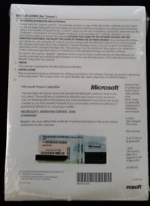 Windows Server 2008 STD 1-4 CPU ROK HP Brand New in Plastic Sleeve Never opened