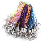 Durable Metal and Nylon DIY Charm Lanyard Key Ring Chain 70mm Lobster Clasp