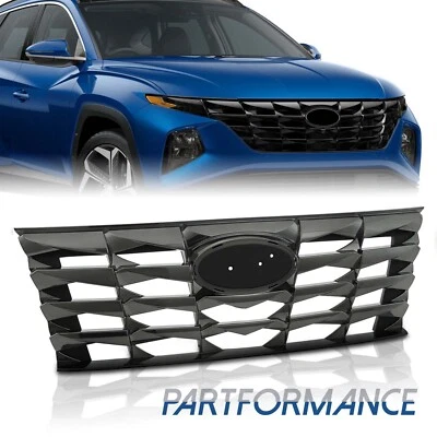 FOR 2022 2023 HYUNDAI TUCSON NICKELING FRONT UPPER GRILLE 86350-N9000 - Image 1 of 4