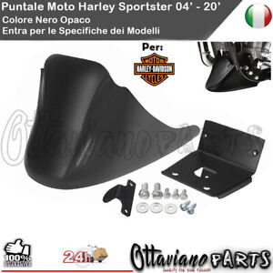Puntale Moto Harley Davidson Sportster 04-20 Spoiler Anteriore Nero Opaco M300