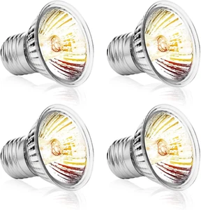 Lampada Calore per Rettili, 4 Pezzi 75W UVA UVB Lampadine Habitat per Animali Do - Foto 1 di 12