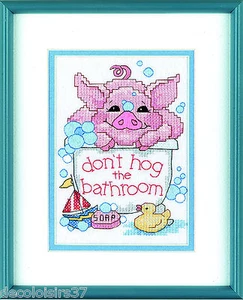 Dimensions 6687 HORA DEL de Baño Kit de Bordado Punto de Cruz Estampado - Imagen 1 de 1