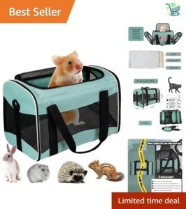 Collapsible Pet Travel Carrier for Hedgehog, Guinea Pig & Small Birds - 15" - Picture 1 of 10