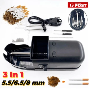 5.5/6.5/8mm Cigarette Maker Electric Rolling Tobacco Roller Injector Machine AU - Picture 1 of 9