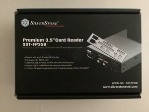 SilverStone Lettore di schede 3.5 pollici SST-FP35B nuovo - Foto 1 di 3