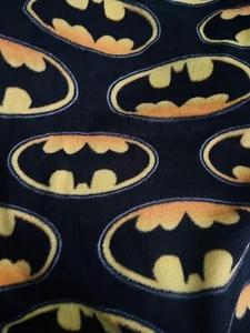 Batman Fleece Fabric - Big Piece 33”x 60" - Picture 1 of 1