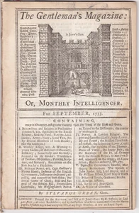 1733 Gentleman's Magazine - HMS "Savannah" leaves with 132 for Colony of Georgia - Imagen 1 de 6