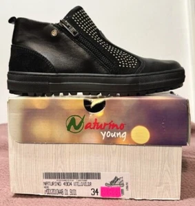 Naturino 4904 Shoes Leather with Velour (New with box) - Picture 1 of 1