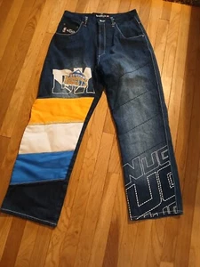 Pantalones de mezclilla holgados UNK de la NBA Denver Nuggets talla 32 - Imagen 1 de 7