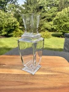 Baccarat Pearl Lead Crystal Vase 10-1/4” ~signed - Picture 1 of 9