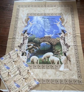Amazing Grace. Panel 47”X 34” & 1 Yd X 45” Matching Fabric Spring Industries - Picture 1 of 6