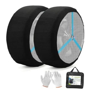 Schneesocken für Reifen, Schneesocken Schneekette für Auto SUV M Tüll Schneesocken - Bild 1 von 7