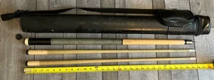Jacoby Cue By David with 2 End Pieces and Carry Case 18.5 0z Rare 58” - Picture 1 of 7