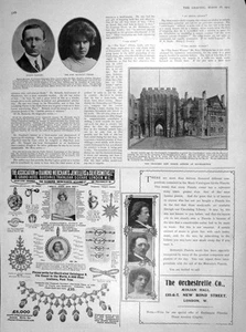 Old Antique Print 1905 Signor Marconi O'Brien Police Southampton Carron 20th - Picture 1 of 2