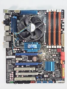 Asus P6T Motherboard Intel + Intel i7 920 @2.66GHz 4 Core CPU ATX Crossfire SLI - Foto 1 di 8