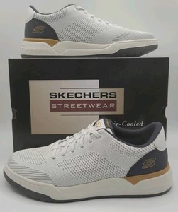 Zapatillas deportivas Skechers Corliss Dorset para hombre talla 10,5 blancas calce relajado 210793/WHT - Imagen 1 de 9