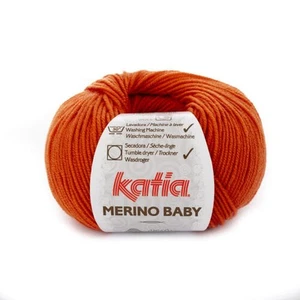 Katia Wool Merino Baby Superwash 50G Knitting Crocheting - Picture 1 of 58