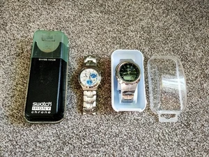 SWATCH Irony Chrono - und Casio Wave Cepter Uhren X2 ungeprüft Haushaltsauflösung - Bild 1 von 6