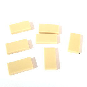 Lot of 7 LEGO Tan 1x2 Tile 3069 / 30070 Brick Parts Pieces