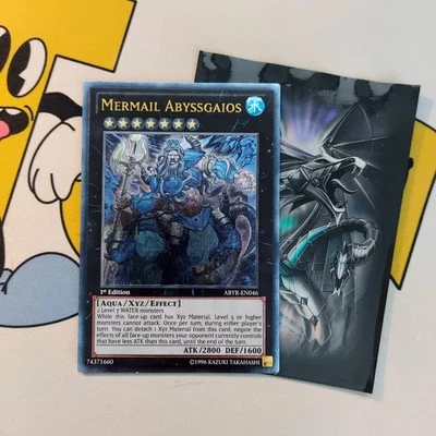 Yugioh Mermail Abyssgaios Abyr-en046 1st Edition Ultimate Rare Card NM - Image 1 of 3