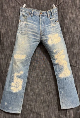 Denim envejecido Paul Smith RED EAR, hecho en Japón, talla 28, Boro de JAPÓN◎ Foto 1 de 4