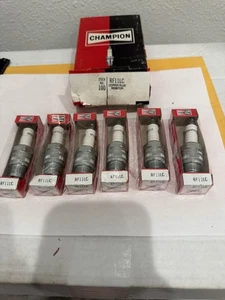 New Qty (6) Vintage Champion RF11LC Resistor Spark Plugs - Picture 1 of 4