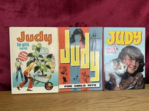 Vintage JUDY FOR GIRLS Annuals x 3 1978, 1979, 1980 unclipped good condition - Picture 1 of 21