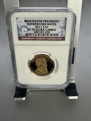 2011-S Rutherford Hayes Presidential Dollar PF 70 Ultra Cameo NGC - Image 1 of 2