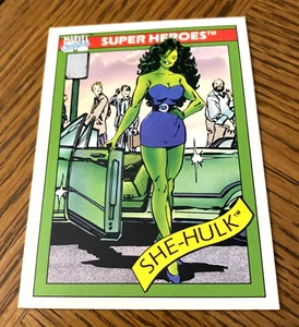 1990 Impel Marvel Trading Card SHE-HULK Vintage #39 Fumetti - Foto 1 di 2
