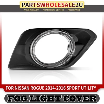 前乘客右右手雾灯装饰边框适用于日产 Rogue 2014 2015 2016 2016 — 第 1/4 张图片