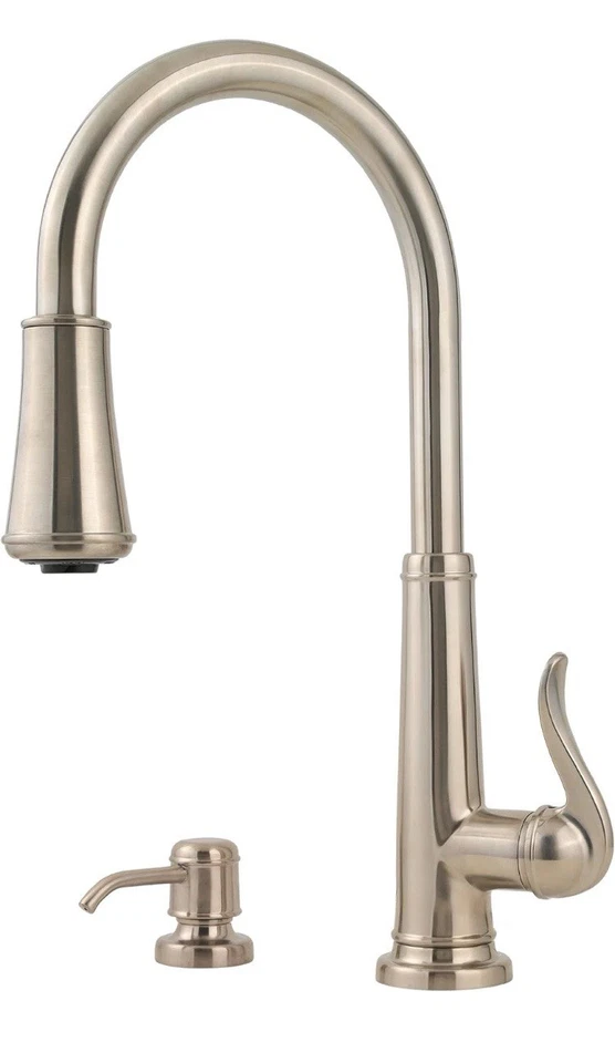 Grifo de cocina GT529YPK, 1,75 GALONES por minuto, níquel cepillado Foto 1 de 1