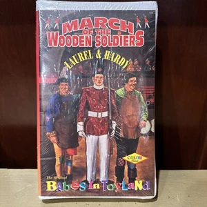 The March of the Wooden Soldiers VHS, Laurel & Hardy *SEALED* Clamshell RARE - Picture 1 of 6