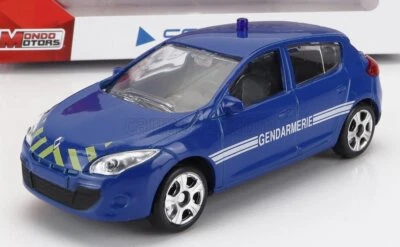 MODELLINO AUTO STATICO DIECAST RENAULT MEGANE GENDARMERIE 2012 BLU SCALA 1/43 - Immagine 1 di 2