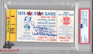 Brooks Robinson signed 1974 All Star Game Ticket PSA DNA Inscribed Auto HOF C733 - Picture 1 of 1